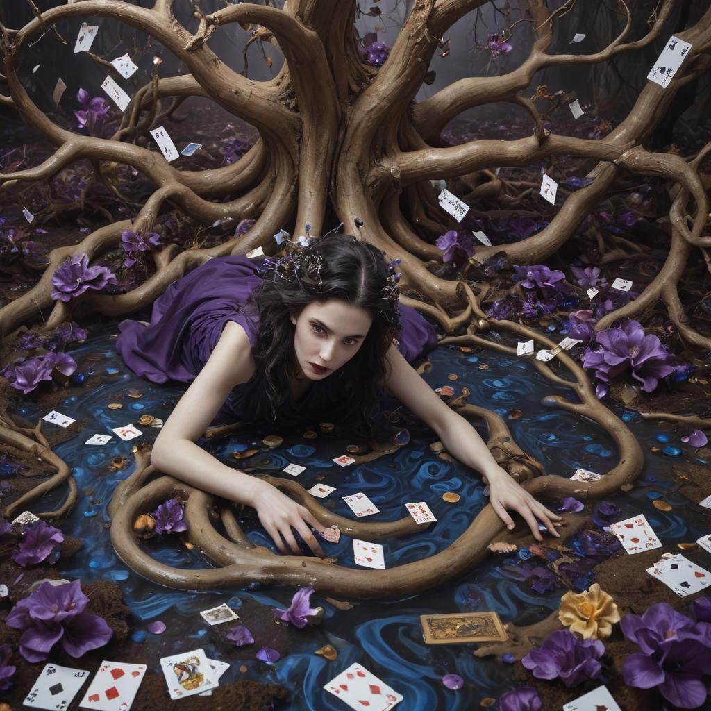 Alice in Wonderland: Surrealist Dreamscape in Eerie Wonderla...