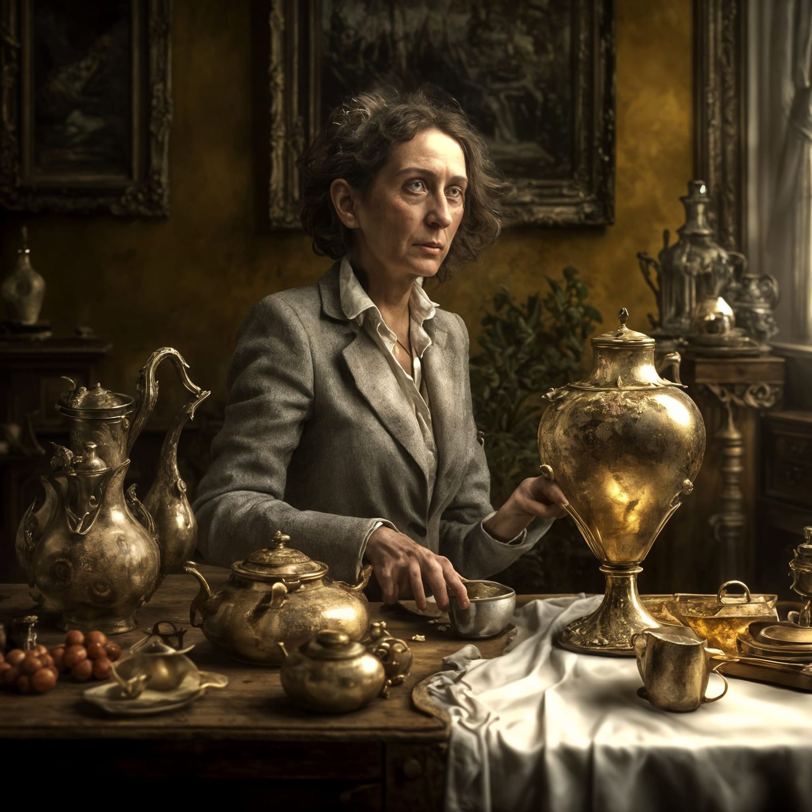 Photorealistic Ornate Scene with Cinematic Lighting