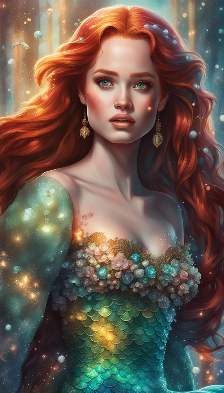 The Little Mermaid: Hyperdetailed Portrait