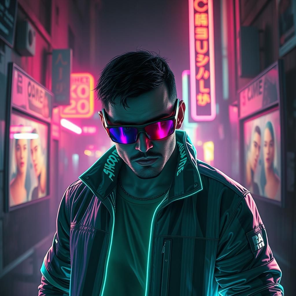 Cyberpunk Neon Cityscape of the Future