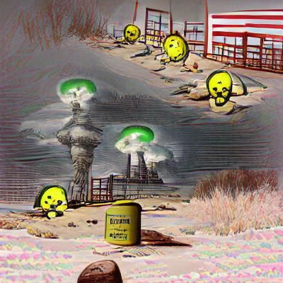 Nuclear Fallout Landscape: A Post-Apocalyptic Vision
