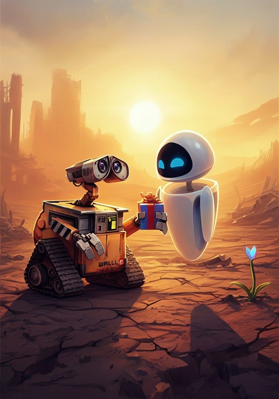 Hope Reborn in Apocalypse: Sci-Fi Concept Art of Wall-E and...