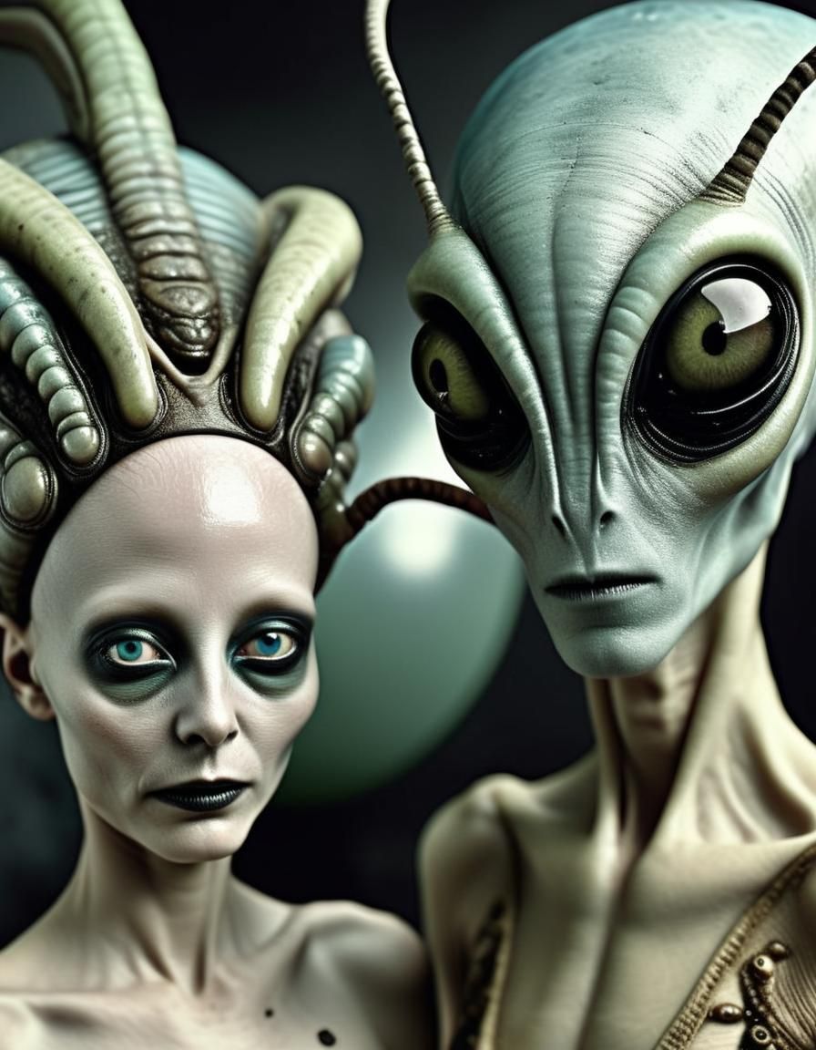 Exotic Alien Party: Hyperrealistic Photography