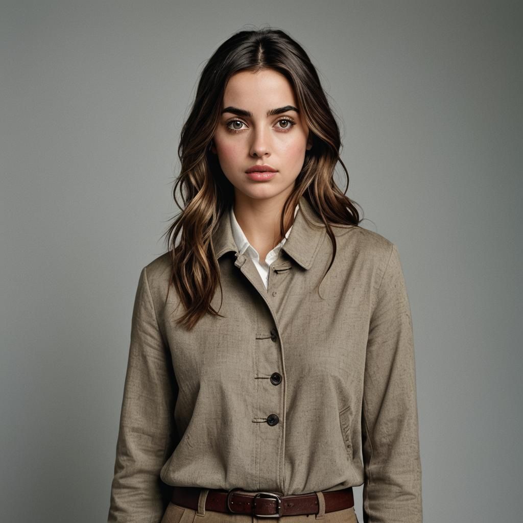 Portrait of Woman Resembling Ana de Armas