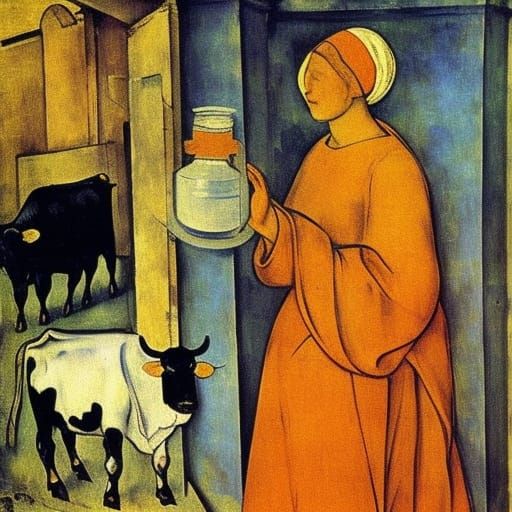 Cow's Milk Meets Science: Post-Impressionist Testament