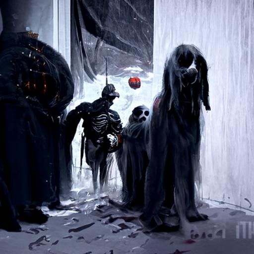 Halloween Horror in the Style of Gustave Doré