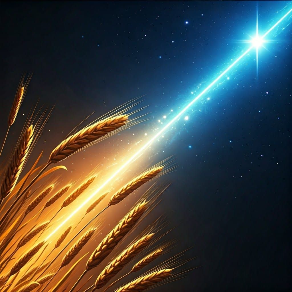 Celestial Harvest: A Diagonal Divide between Grain and Stars
