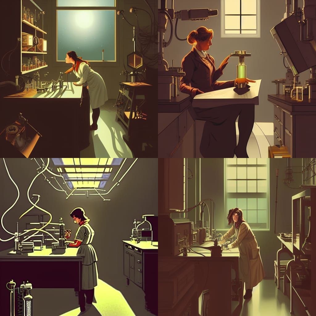 Victorian Lab: Female Scientist in Comic Book Art