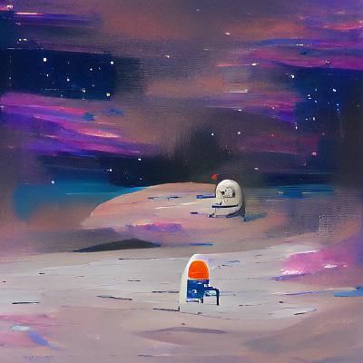 Lonely Astronaut in a Desolate Expanse