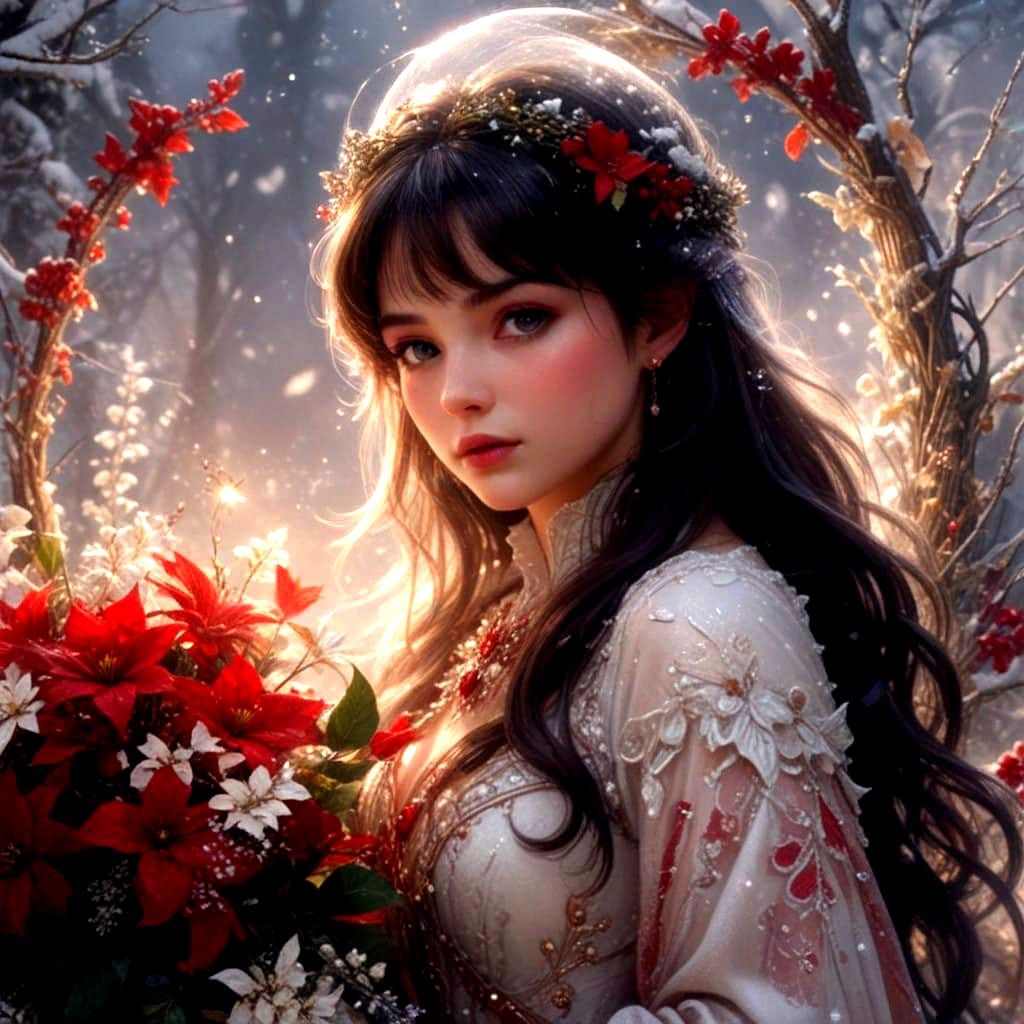 Winter Wonderland in Hyperrealistic Style