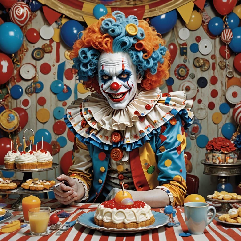 Grotesque Clown with Banana Cream Pie, Studio 4°C Aesthetic