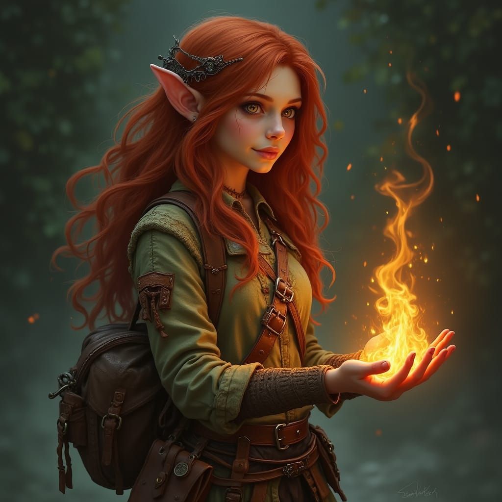 Mystical Halfling Gloom Stalker Illuminates the Shadows