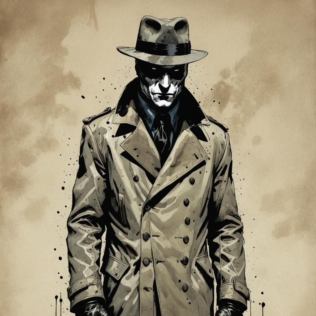 Rorschach in Jae Lee Comic Book Art Style