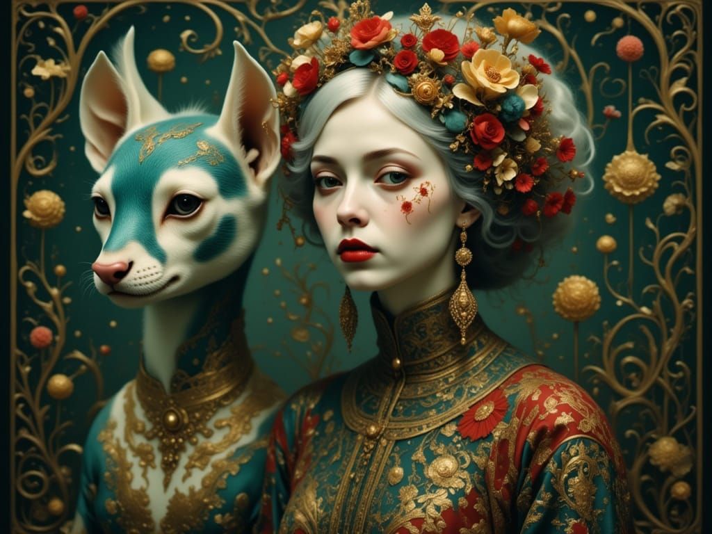 Mystical Spirit Animal Portrait in Magic City