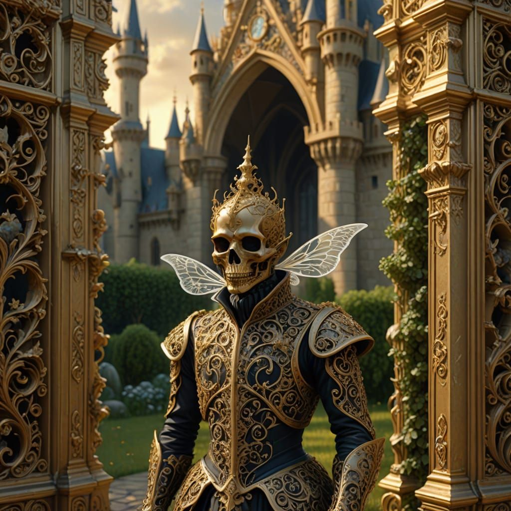 Fractal Fairytale Revealed in Book Spine, 3D Render