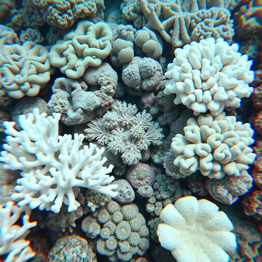 Bleached Coral Reefs and Healthy Marine Life