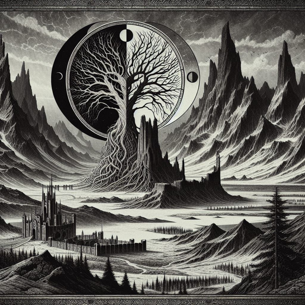 Hel's Domain: A Norse Mythology Landscape