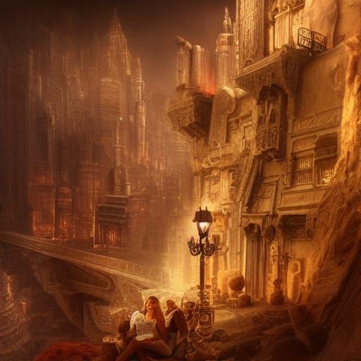 Epic Cinematic Cheesecake Digital Matte Painting