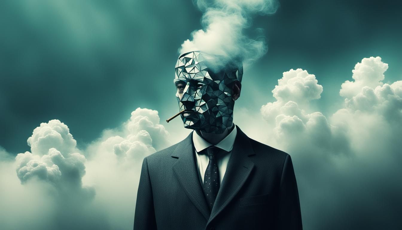 Automaton in Cubist Fractal Dreamscape