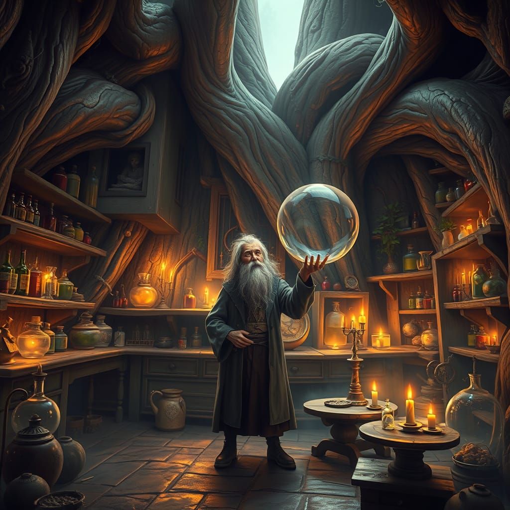 Enchanted Alchemist in Colossal Tree Laboratory