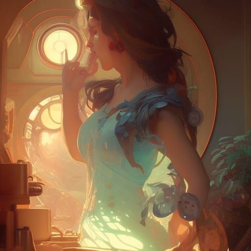 Buttons in a Jar: Hyperdetailed Concept Art