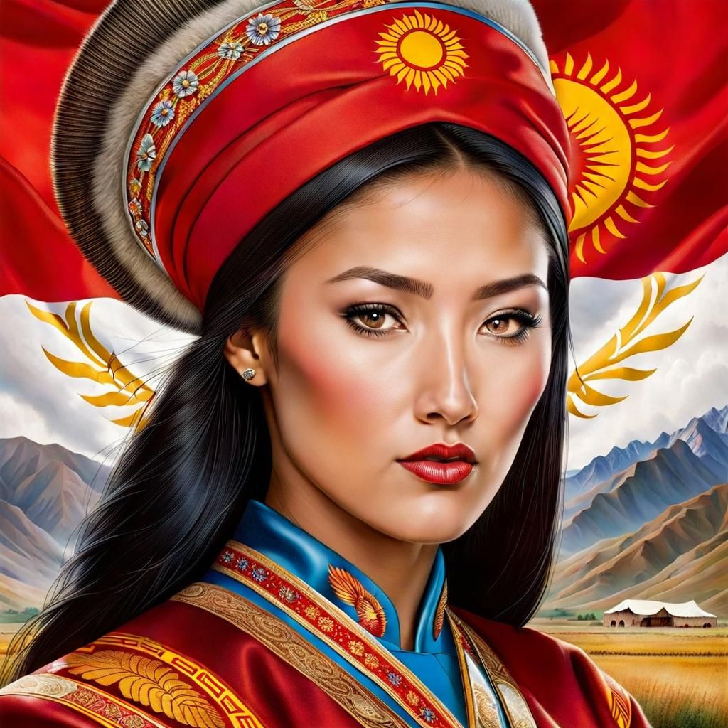 Kyrgyzstan as a Woman