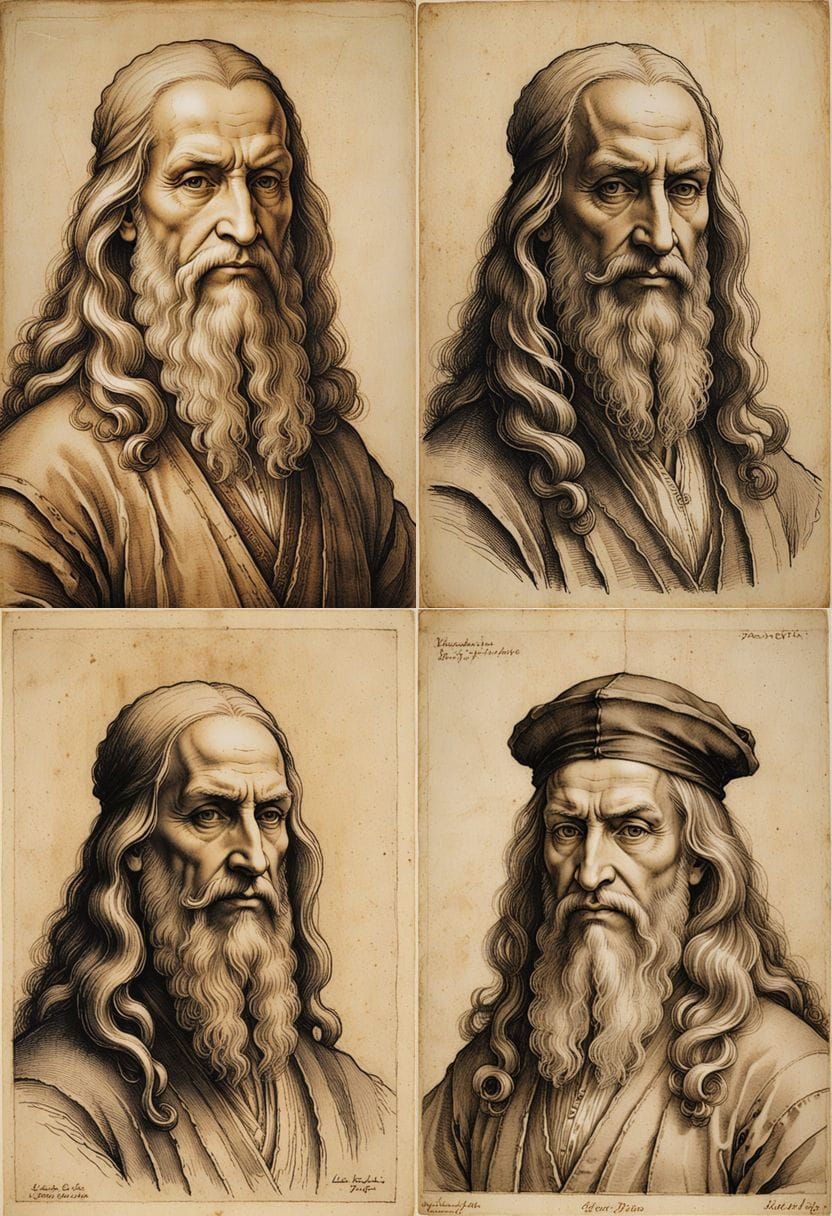 Renaissance Portrait in Da Vinci Style