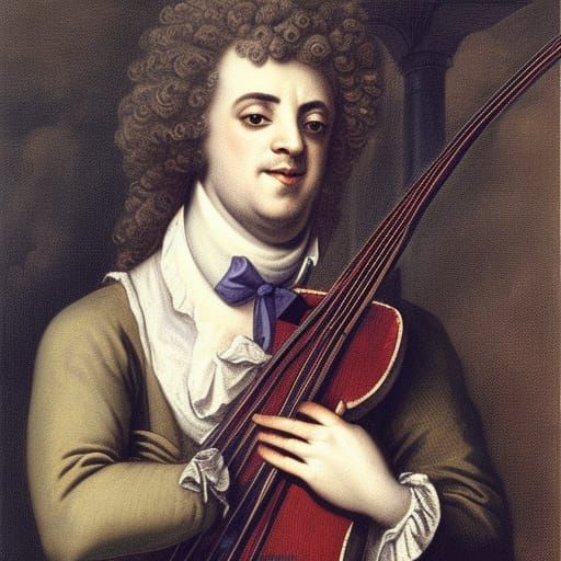 Vampire Lord Plays Viol in Classical Style