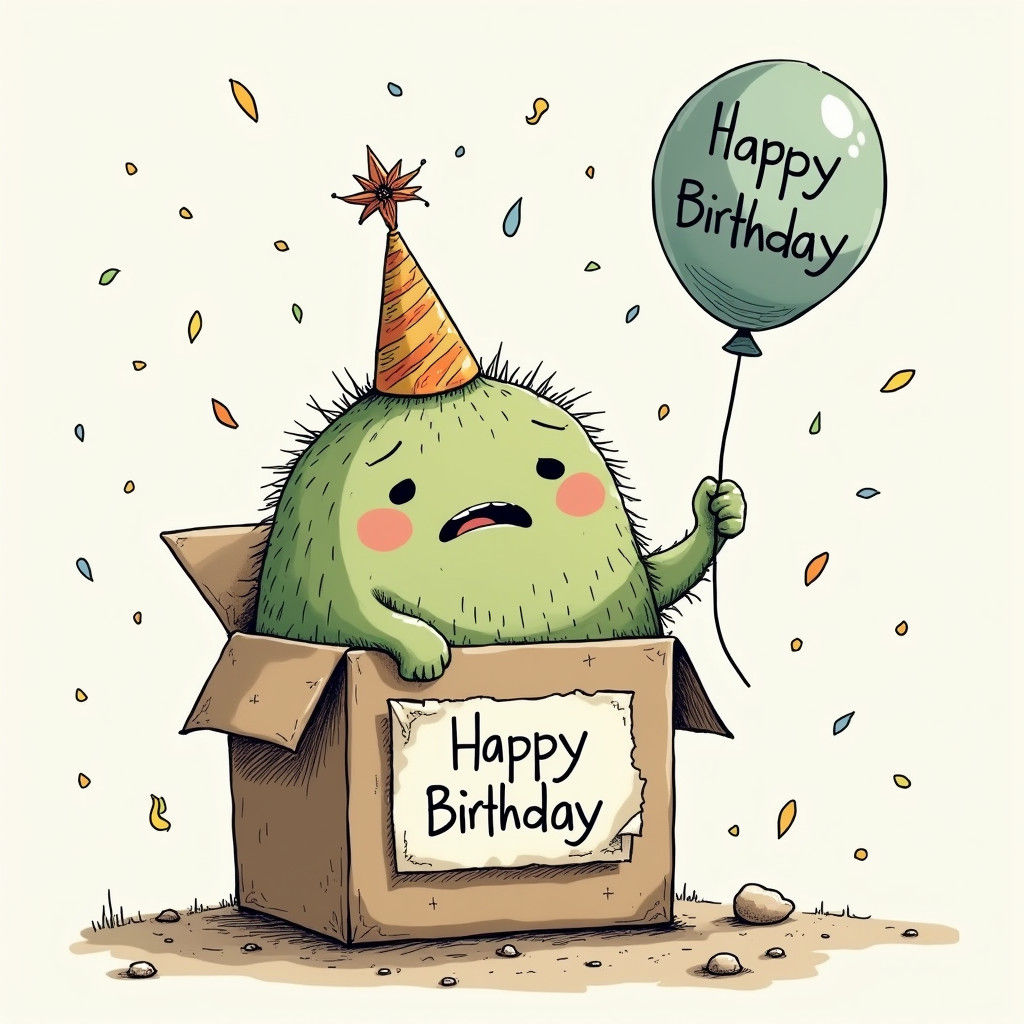 Belated Birthday Bokashi Voucher in Beatrix Potter Style