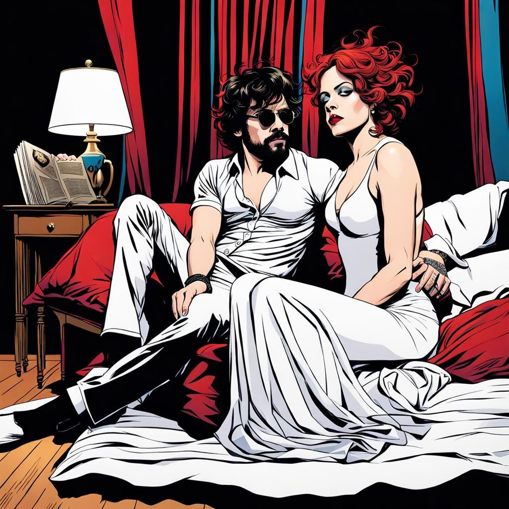 Graphic Novel Scene with Amanda Palmer as Vyra Linn