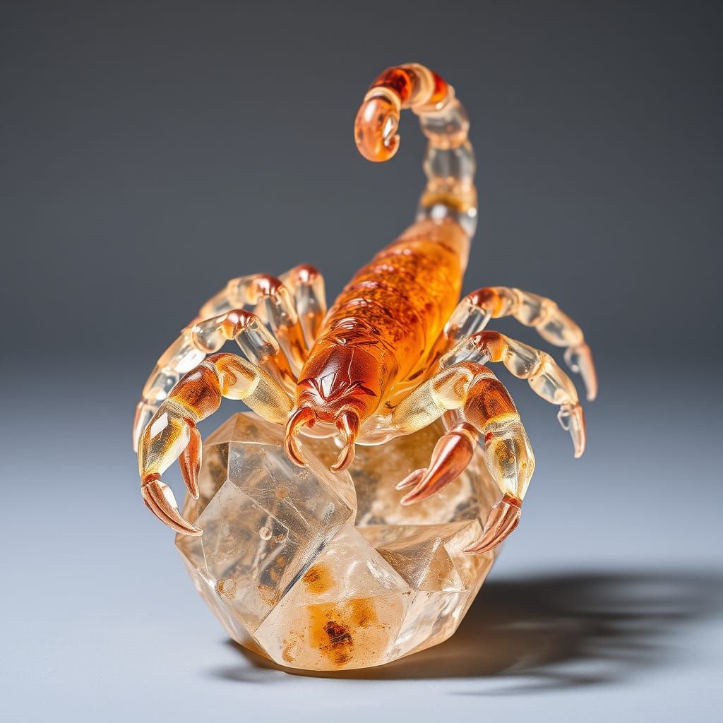 Crystal Scorpion in Ancient Mesozoic Style