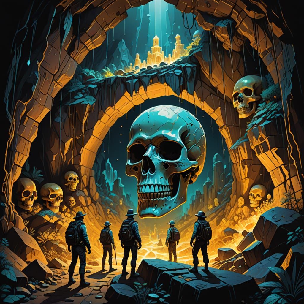 Explorers Discover Crystal Skull in Underground Cavern