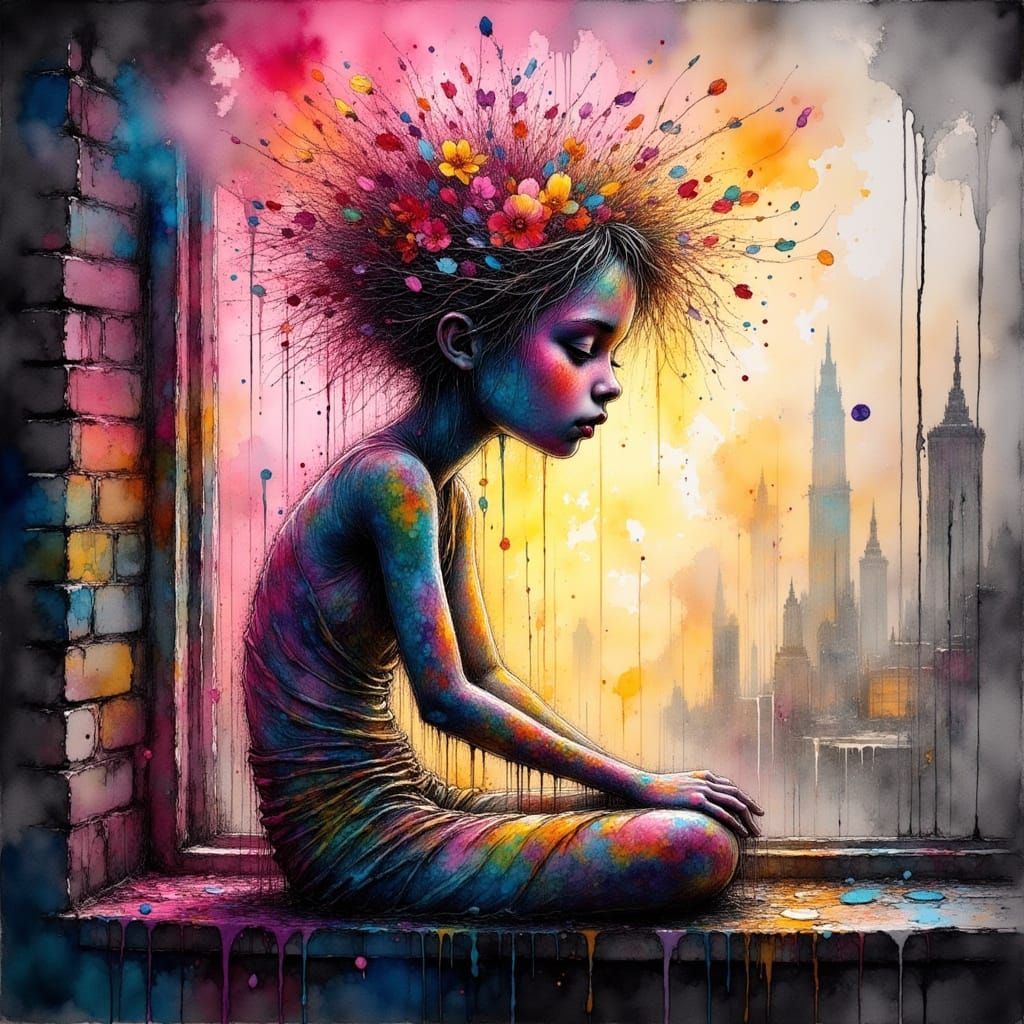 Whimsical Artwork Celebrating Originality and Joy in Colorfu...