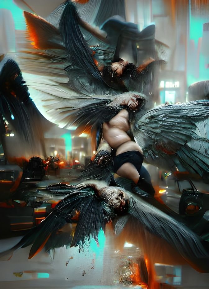 Fallen Angels in Doré Style