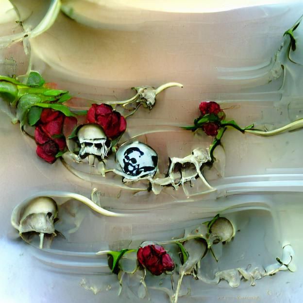 Skull and Roses: A Symbolic Still Life