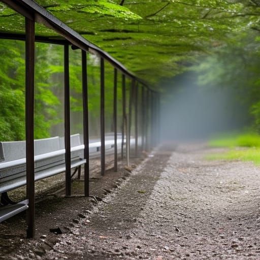 Abandoned Shelter in Natural Light