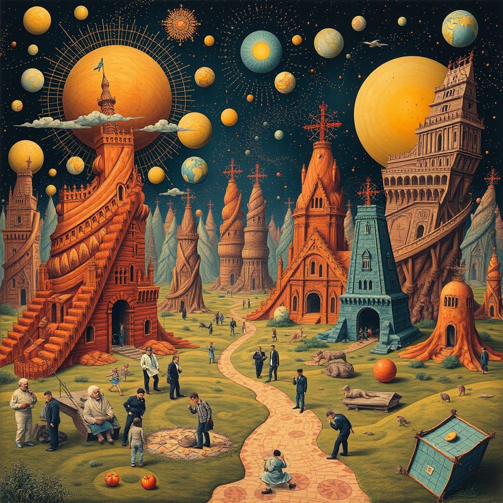 Surreal Enigmatic Landscape of Utter Confusion