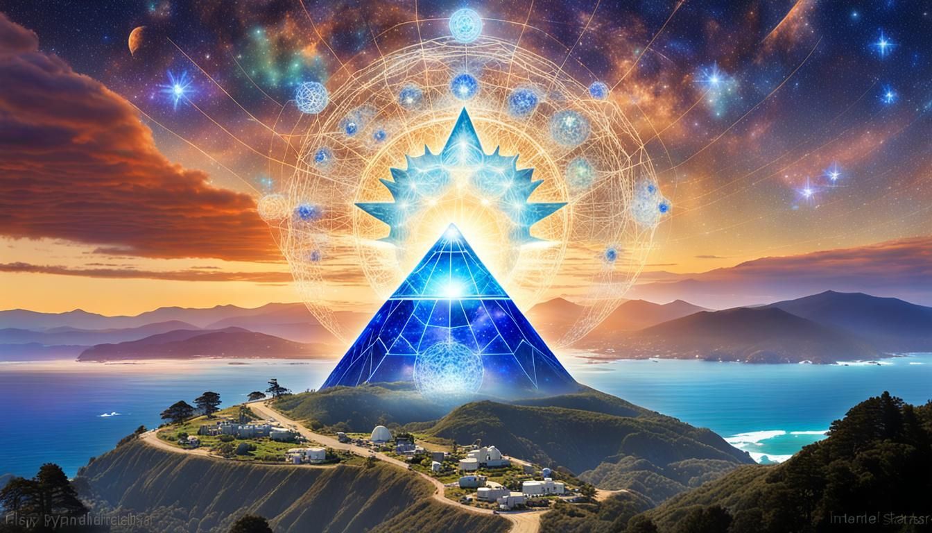 Pleiadian Mothership Over Big Sur Coast: Cinematic Film Stil...