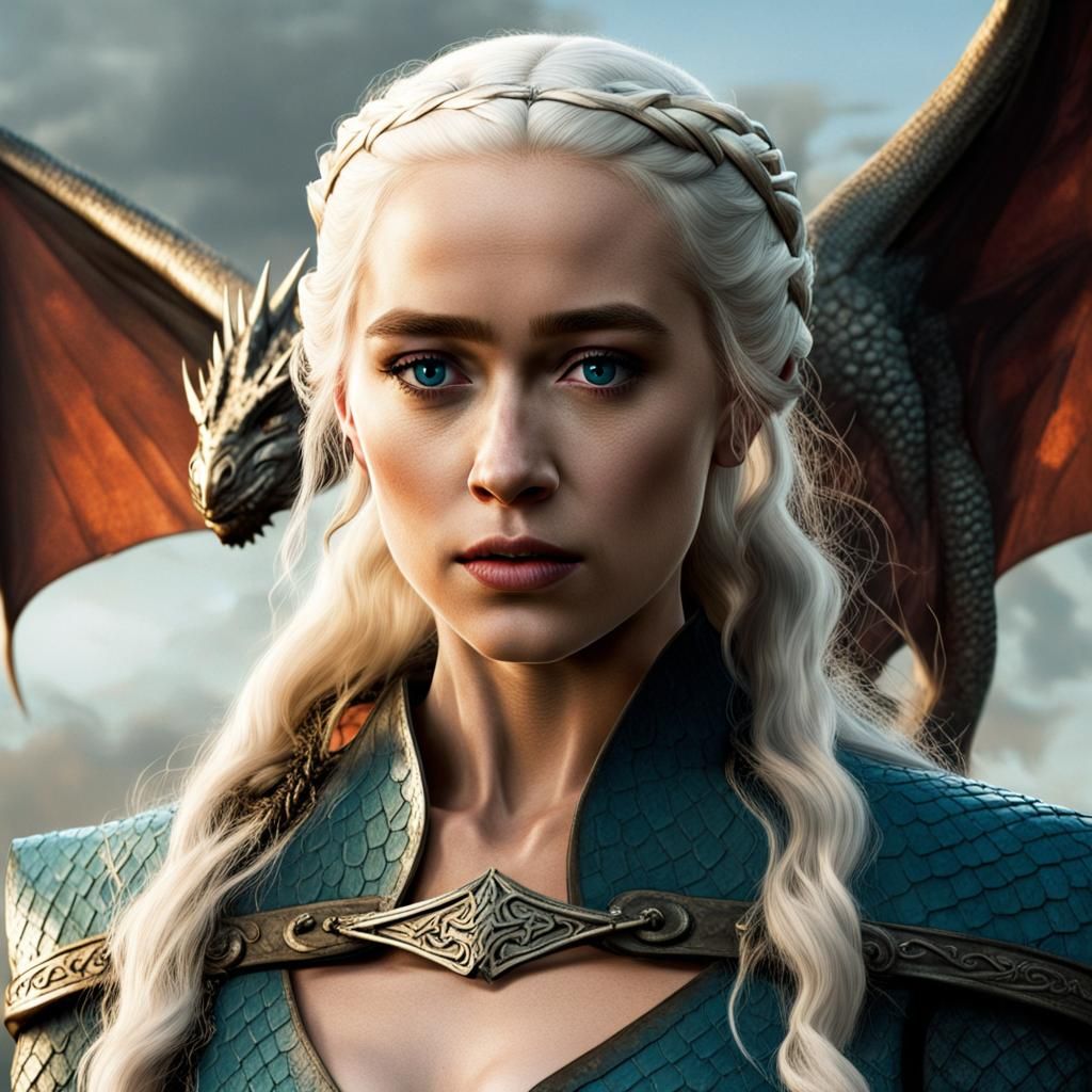 Daenerys Targaryen, the Queen of Dragons Portrait