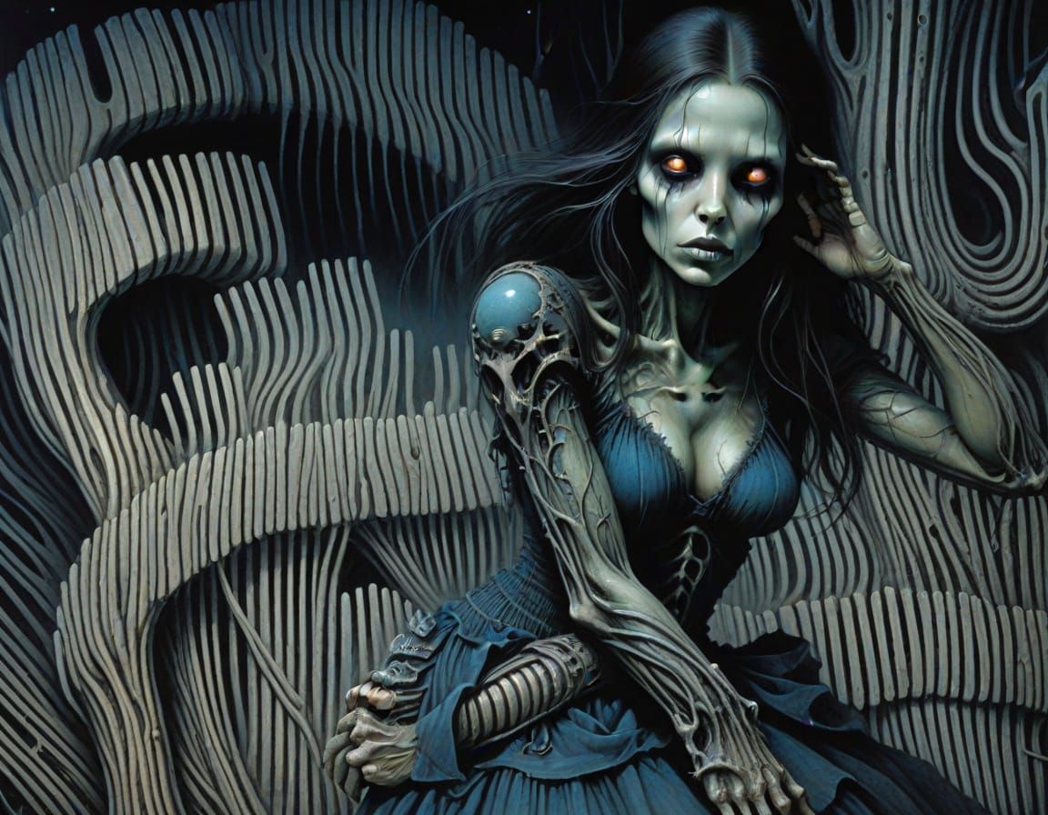 Eerie Twilight Nightmare in Dark Fantasy Art