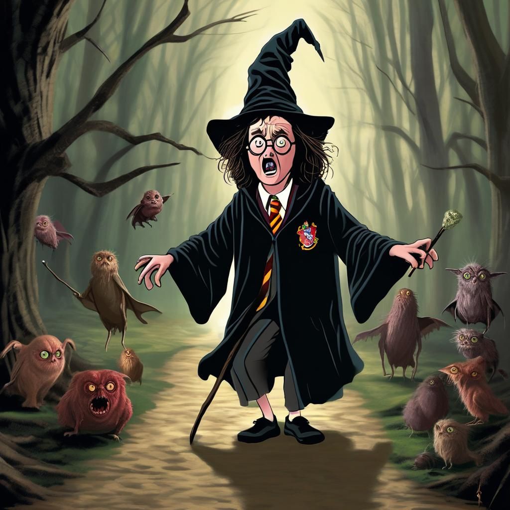 Feral Potter and the Rabid Owls of the Forbidden Forest