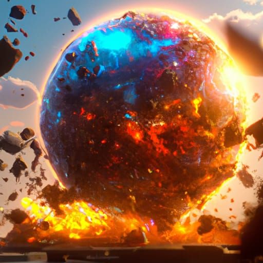 Exploded Planet: Hyperdetailed Concept Art