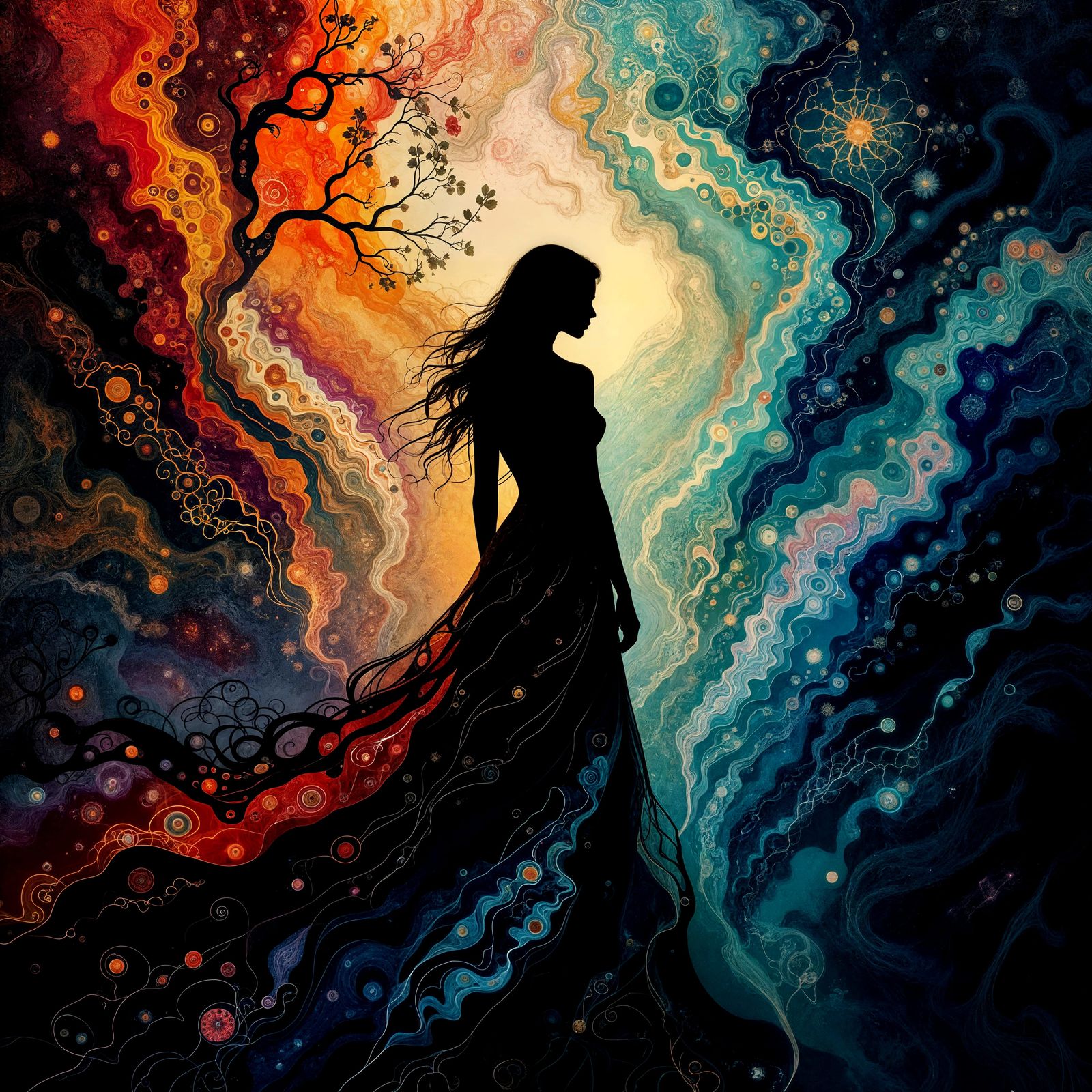 Surreal Double Exposure: Wasted Life Memories in Fractal Str...