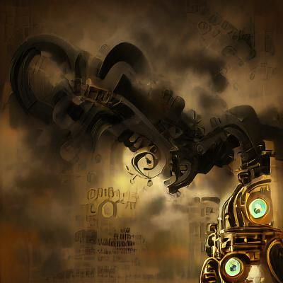 Cronos in Steampunk Film Noir Style