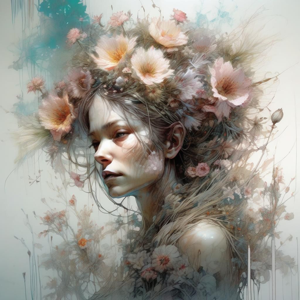 Giant Flowery Creature Creates Flowerpunk Being