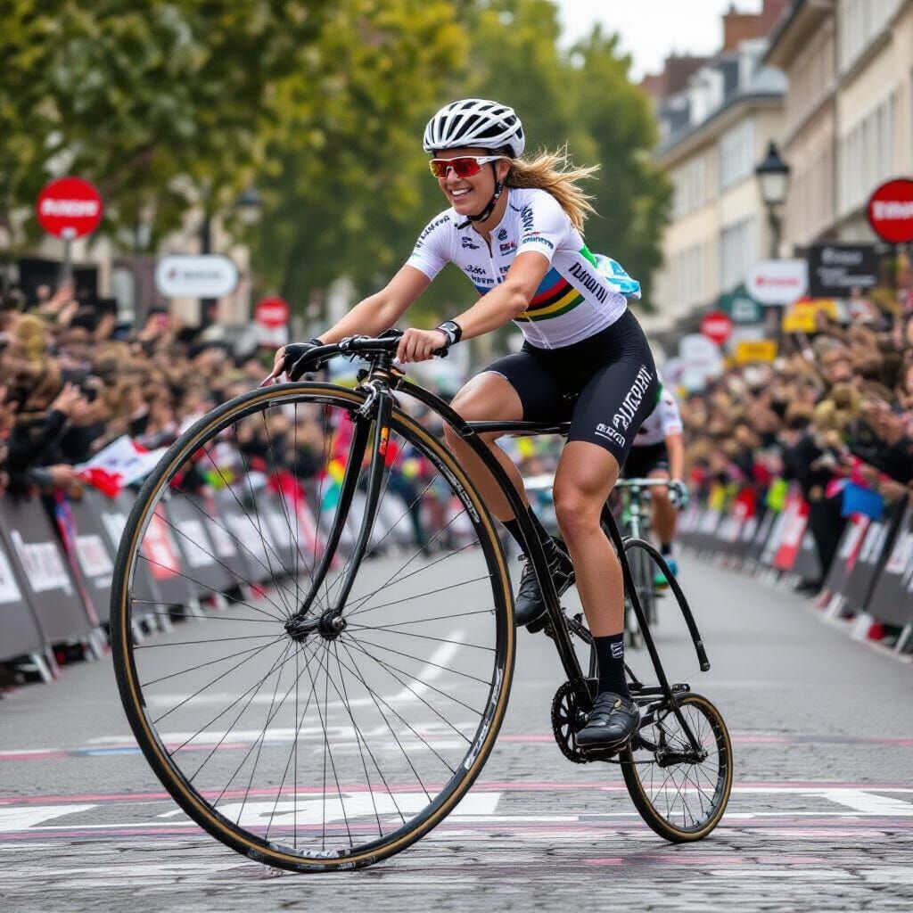 Penny Farthing Bicycle in Tour de France