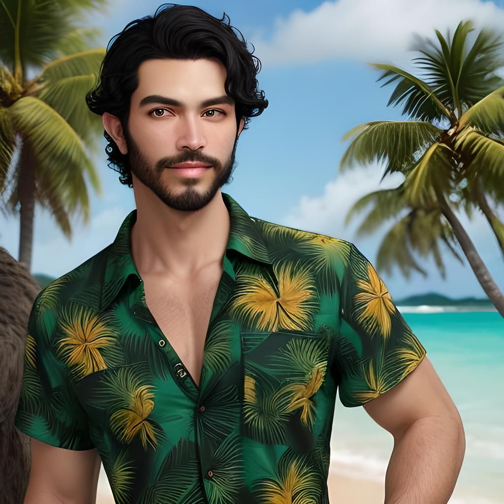 Friendly Cajun Man with Aloha Shirt