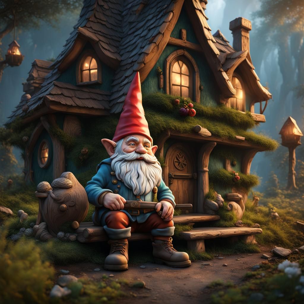 Gnome Home: A Fantastical Matte Painting