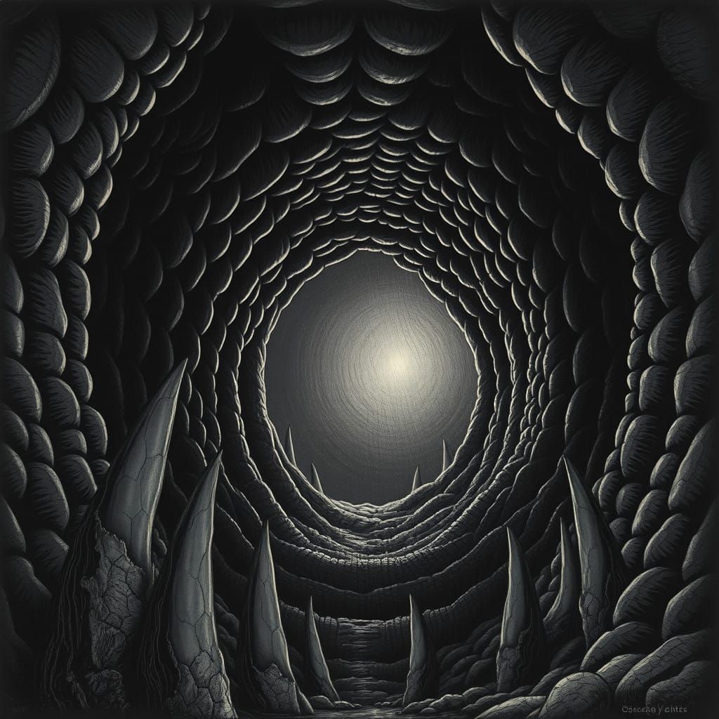 Gigantic Predator Devours All in a Dark, Claustrophobic Abys...