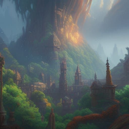 Fantastical Air Concept Art in Deep Color